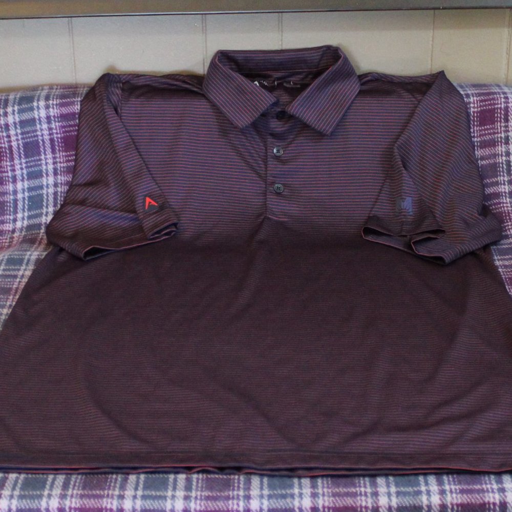Antigua 100% Polyester Golf Polo Shirt Men's Size Large